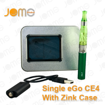 Hottest in France! ! ! Zinc Box Packing Cigarette Electronique EGO CE4 Kit